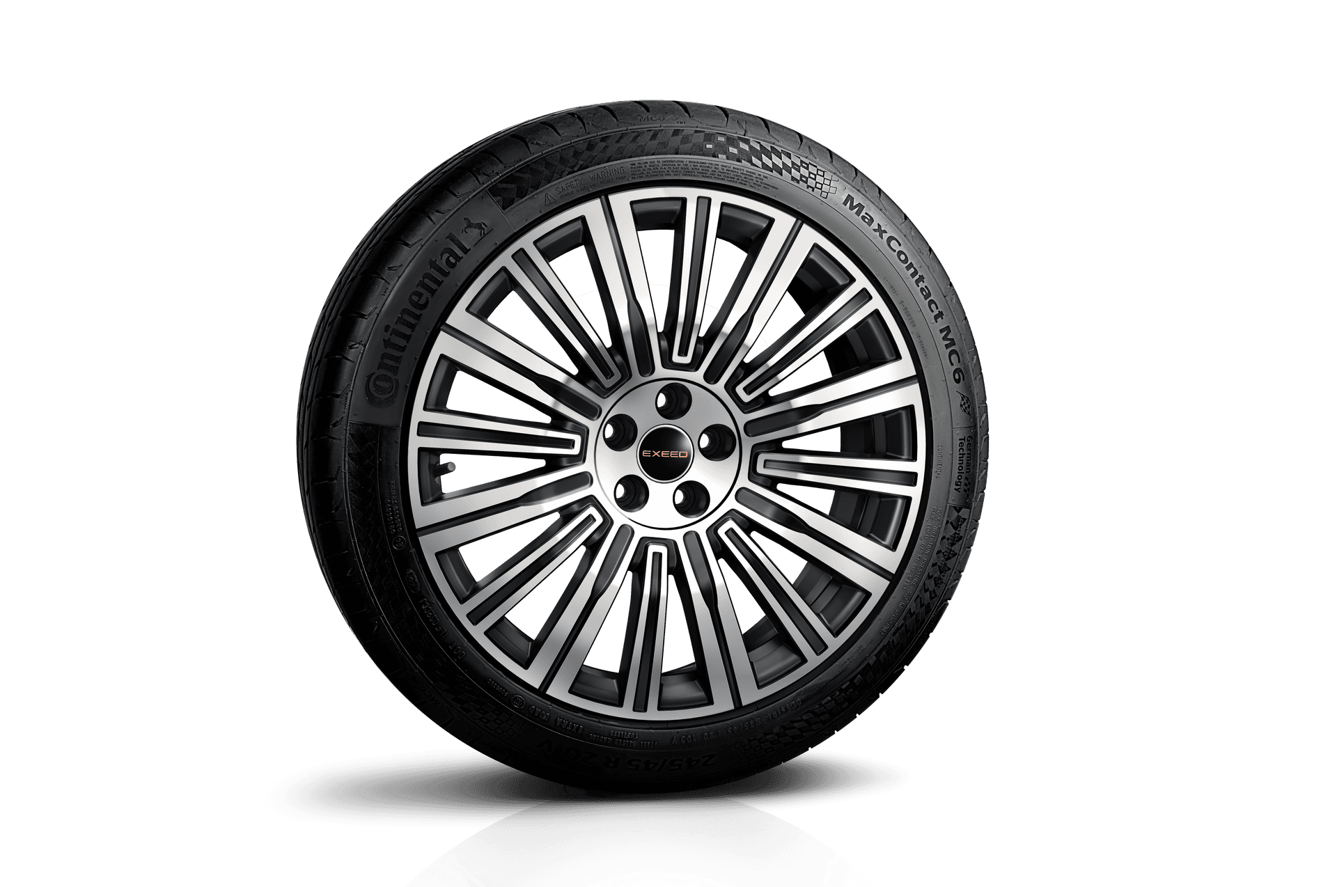 Exeed VX tire image showing tire pressure monitor system