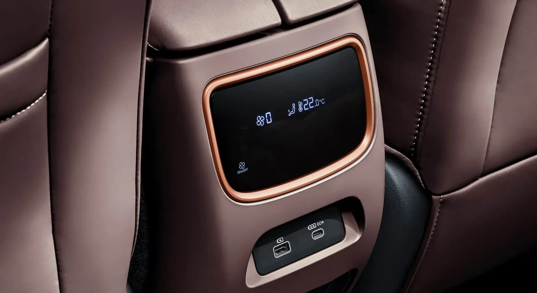 Electric A/C Three Zone + Front seats ventilation